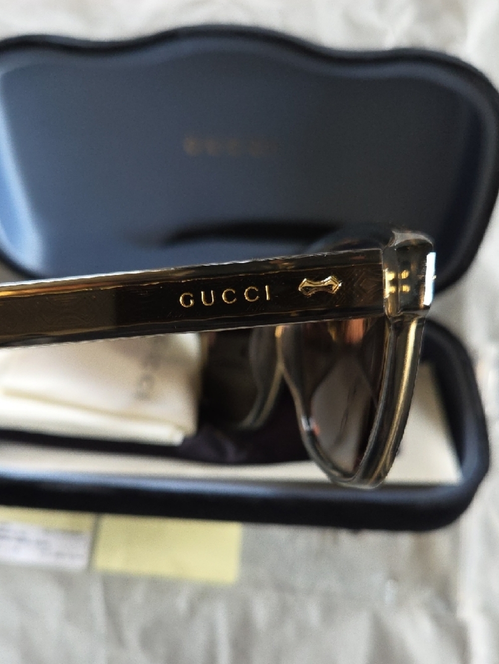 Gucci Brown Transparent Frame Sunglasses - Picture 7 of 16